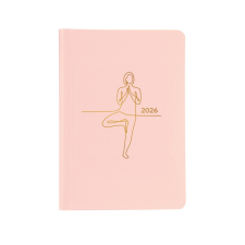 Kalendart Naptár Kft. TopTimer Határidőnapló 2026, P015 A5 (Heti beoszt.) RÓZSASZÍN határidőnapló