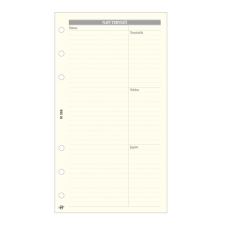 Kalendart Saturnus L368 bianco napi beosztású tervező gyűrűs naptár kiegészítő (24SL368-CHA) határidőnapló