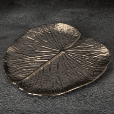  Kalina dekoratív kerámia tál Ezüst 27x27x2 cm dekoráció