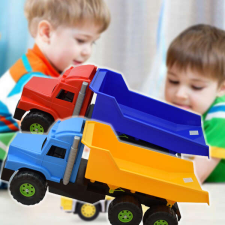 Kálmán/Játékos Óriás dömper / élethű játék teherautó - 75 cm-es autópálya és játékautó