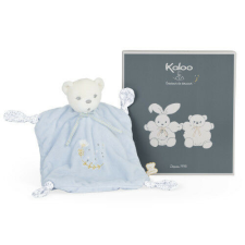 Kaloo K969956 PERLE - Csücsköző kendő KNOTS Maci Kék - 20CM bébiplüss