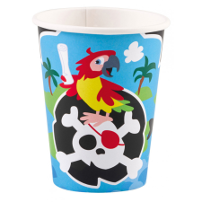 Kalóz Privateer papír pohár 8 db-os 250 ml party kellék