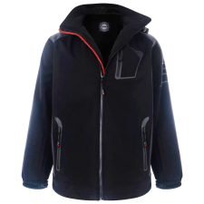 KAM kabát férfi KV39 softshell plus size, Fekete 4XL férfi kabát, dzseki