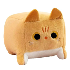 KAMAKS Square Cat 25 cm - brown plüssfigura