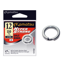 Kamatsu hyper strong split ring k-2199 stainless steel 6mm 43kg horgászkiegészítő