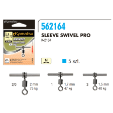 Kamatsu sleeve swivel pro 5-1.5mm k-2164 horgászkiegészítő