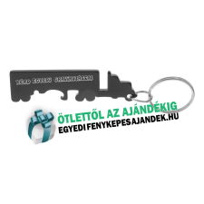 Kamion formájú sörnyitós kulcstartó - gravírozással is kulcstartó