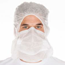  Kámzsa szájmaszkkal - haj- és arcvédő gyógyászati segédeszköz
