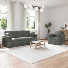  Kanapé 2 pcs Sötétszürke bútor