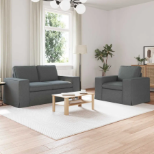  Kanapé 2 pcs Sötétszürke Fém bútor