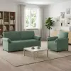  Kanapé Szett 2 db Tengeri Zöld Bársony
