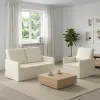  Kanapé Szett 2 pcs Krémszínű Bársonyos szövet