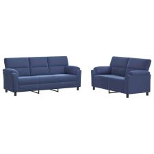  Kanapé Szett 2 pcs Rendőrségi kék Bársony bútor