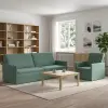  Kanapé Szett 2 pcs Tengeri Zöld Bársony
