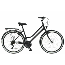 KANDS ® Galileo Női kerékpár 28 kerék, Fekete 17 coll - 150-167 cm magasság city kerékpár