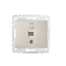KANLUX 24813 DOMO 01-1400-003 Adatcsatlakozó aljzat RJ45 Cat 6 krém villanyszerelés