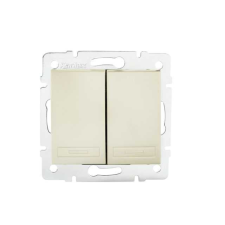 KANLUX 24951 DOMO 01-1022-230 Dupla nyomókapcsoló 10AX - 250V~ villanyszerelés