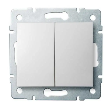 KANLUX 25069 LOGI 02-1022-102 Dupla nyomókapcsoló 10AX - 250V~ villanyszerelés