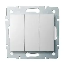 KANLUX 25076 LOGI 02-1090-102 Hármas csillárkapcsoló 10AX - 250V~ villanyszerelés
