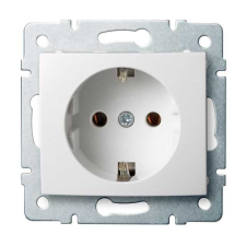 KANLUX 25085 LOGI 02-1220-102 Schuko földelt dugalj tűzbiztos műanyag 16A - 250V~ villanyszerelés