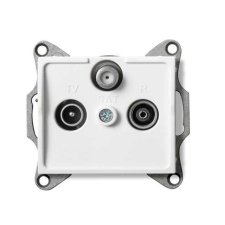 KANLUX 25103 LOGI 02-1350-002 Antenna csatlakozó TV/R/SAT aljzat végzáró villanyszerelés