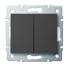 KANLUX 25247 LOGI 02-1022-141 Dupla nyomókapcsoló 10AX - 250V~ villanyszerelés