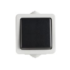 KANLUX 25349 TEKNO 05-1050-143 fekete alternatív kapcsoló (váltókapcsoló 106) IP54 villanyszerelés