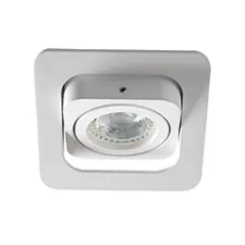 KANLUX Beépíthető spot lámpatest ALREN R DTL-W négyzet, billenthető, alu, fehér világítás