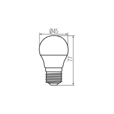 KANLUX BILO LED izzó E27 6,5W 806lm 3000K G45 26769 izzó