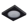 KANLUX Flini DSL (IP44) beépíthető spot lámpatest, négyzet, fekete