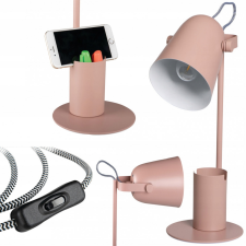 KANLUX Iskolai éjszakai asztali lámpa + szervező Raibo E27 5W Pink KANLUX világítás