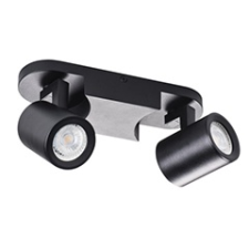 KANLUX LAURIN EL-2I mennyezeti lámpatest (GU10 izzóhoz) fekete világítás