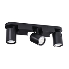 KANLUX LAURIN EL-3I mennyezeti lámpatest (GU10 izzóhoz) fekete világítás