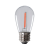 KANLUX LED lámpa , égő , izzószálas hatás , filament , E27 , 0.9 Watt , 50 lm/w , piros ,  KANLUX