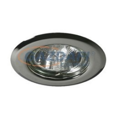 KANLUX süllyesztett spot lámpatest, GX5,3, MR16, 12V, 50W, króm, IP20, acéllemez ház világítás