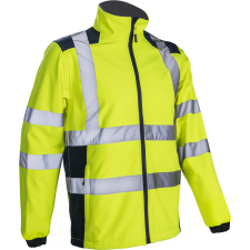  KANPA HI-VIZ SÁRGA SOFTSHELL DZSEKI_4XL láthatósági ruházat
