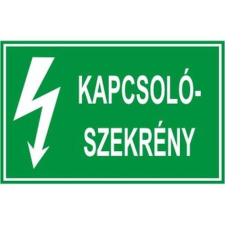 Kapcsolószekrény - öntapadó, 160*240mm információs tábla, állvány