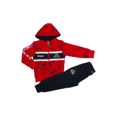 Kappa fiú tréningruha 8051T0027 102 CM Piros | Fekete 3 év