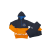 Kappa Fiú tréningruha Kappa 8031T0025 140 CM 10 év Kék | Narancs