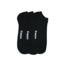 Kappa Kappa unisex pamut titokzokni - 3 pár/csomag - mercerizált titokzokni - fekete - 42-44