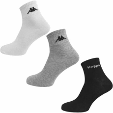  Kappa zokni 3 pár 36-41 fekete, fehér, szürke 304VLF0-907-36