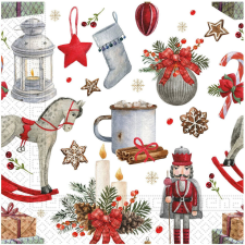 Karácsony Decorations szalvéta 20 db-os 33x33 cm papírárú, csomagoló és tárolóeszköz