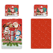 Karácsony Merry Christmas, Karácsony ágyneműhuzat 140×200cm, 70×90 cm lakástextília