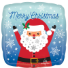Karácsony Merry Christmas Santa, Karácsonyi fólia lufi 43 cm