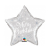 Karácsony Merry Christmas Silver Star, Karácsonyi fólia lufi 51 cm