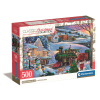 Karácsony Train 500 db-os Compact puzzle Clementoni