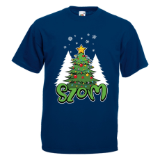  Karácsonyfa - szom - Karácsonyi Férfi Póló