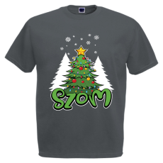  Karácsonyfa - szom - Karácsonyi Férfi Póló