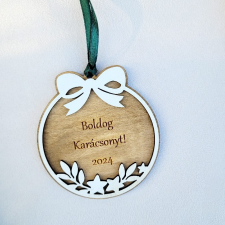 Karácsonyfadísz egyedi felirattal karácsonyfadísz