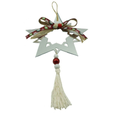  Karácsonyfadísz, Flippy, Csillag, Ezüst, Fényes, 14*26cm, Akril, Beltéri/Kültéri karácsonyfadísz